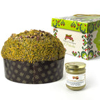 Panettone di Sicilia artigianale al pistacchio senza canditi e uvetta