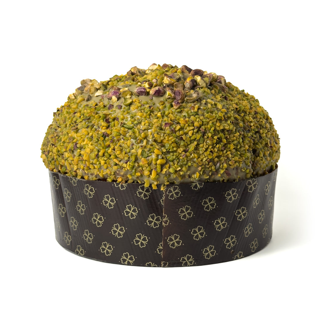 Panettone di Sicilia artigianale al pistacchio senza canditi e uvetta