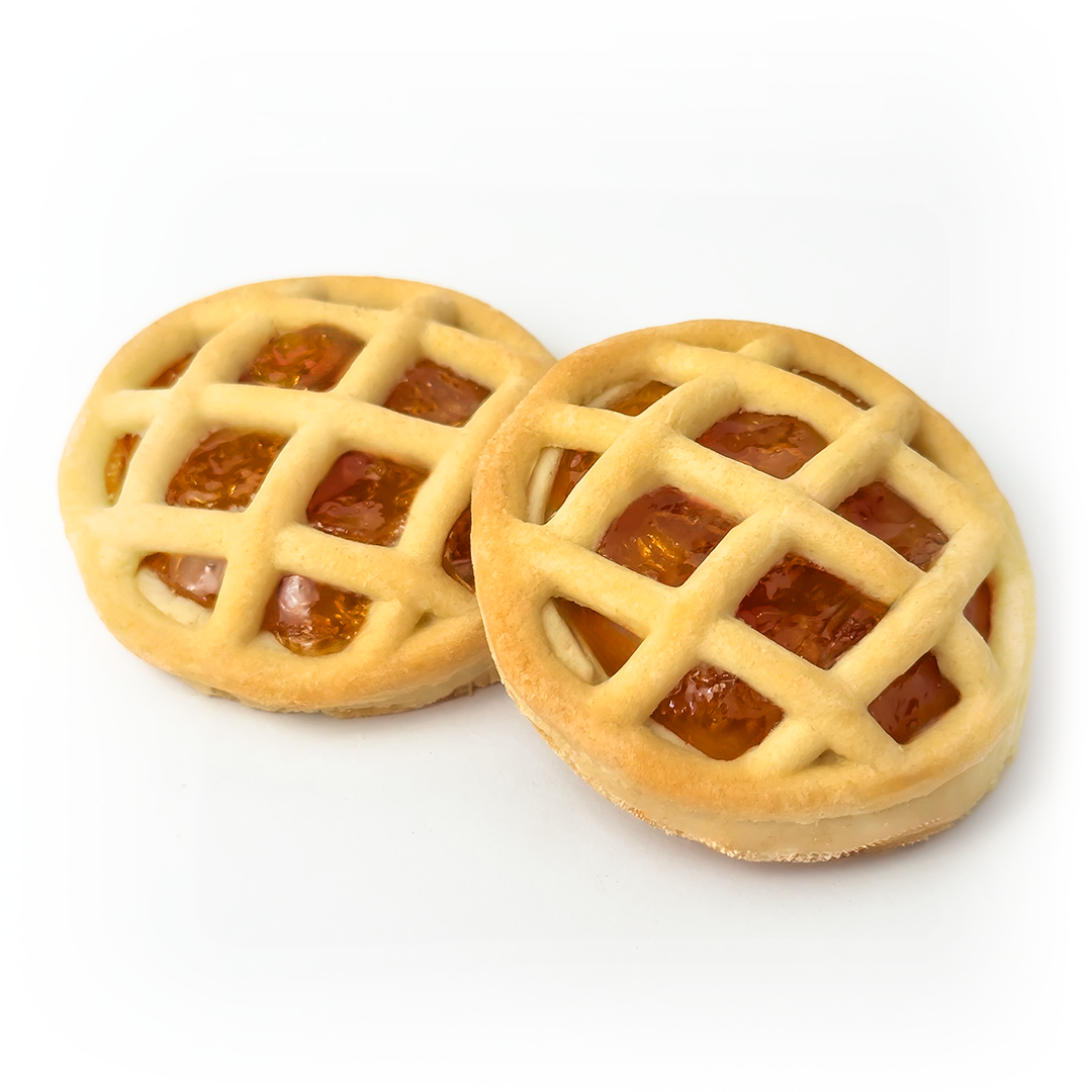 Crostatine con marmellata all'albicocca